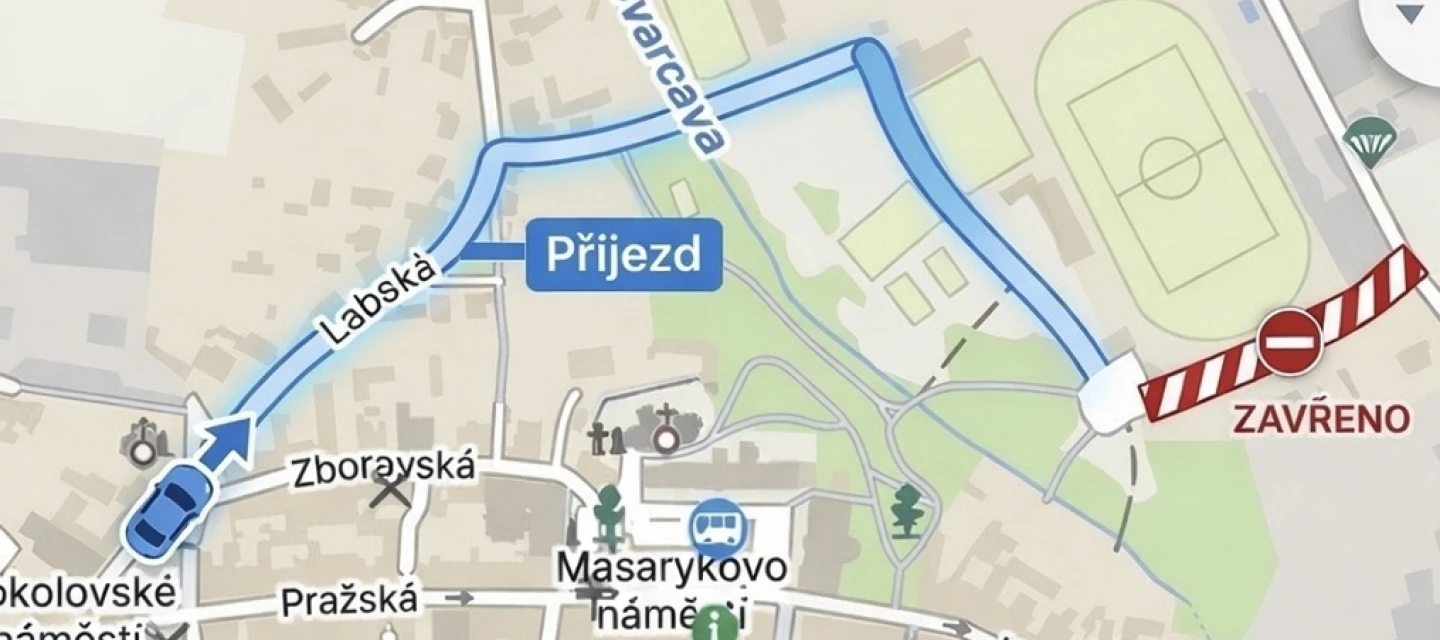 Uzavření ulice Sportovní